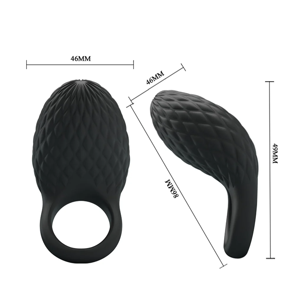 Pretty Love Heloise Vibrating Textured Cock Ring - Image 7