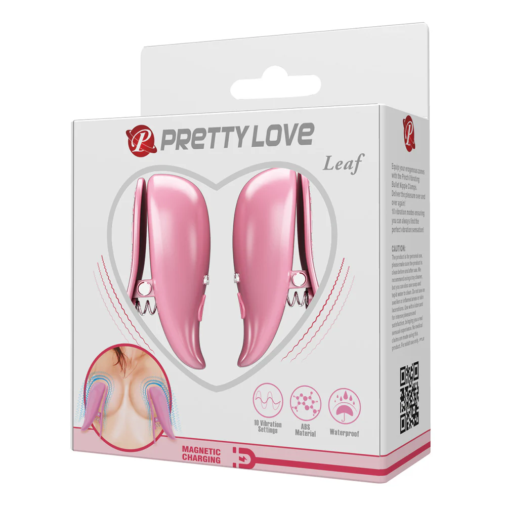 Pretty Love Leaf Wireless Vibrating Nipple Clamps - Image 7