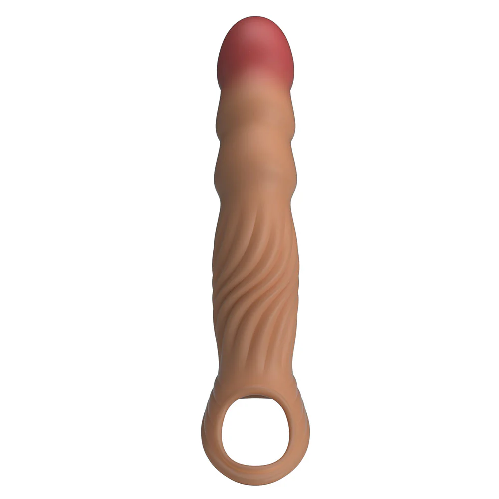 Pretty Love Leslie Remote Control Vibrating Penis Extension Sleeve - Image 3