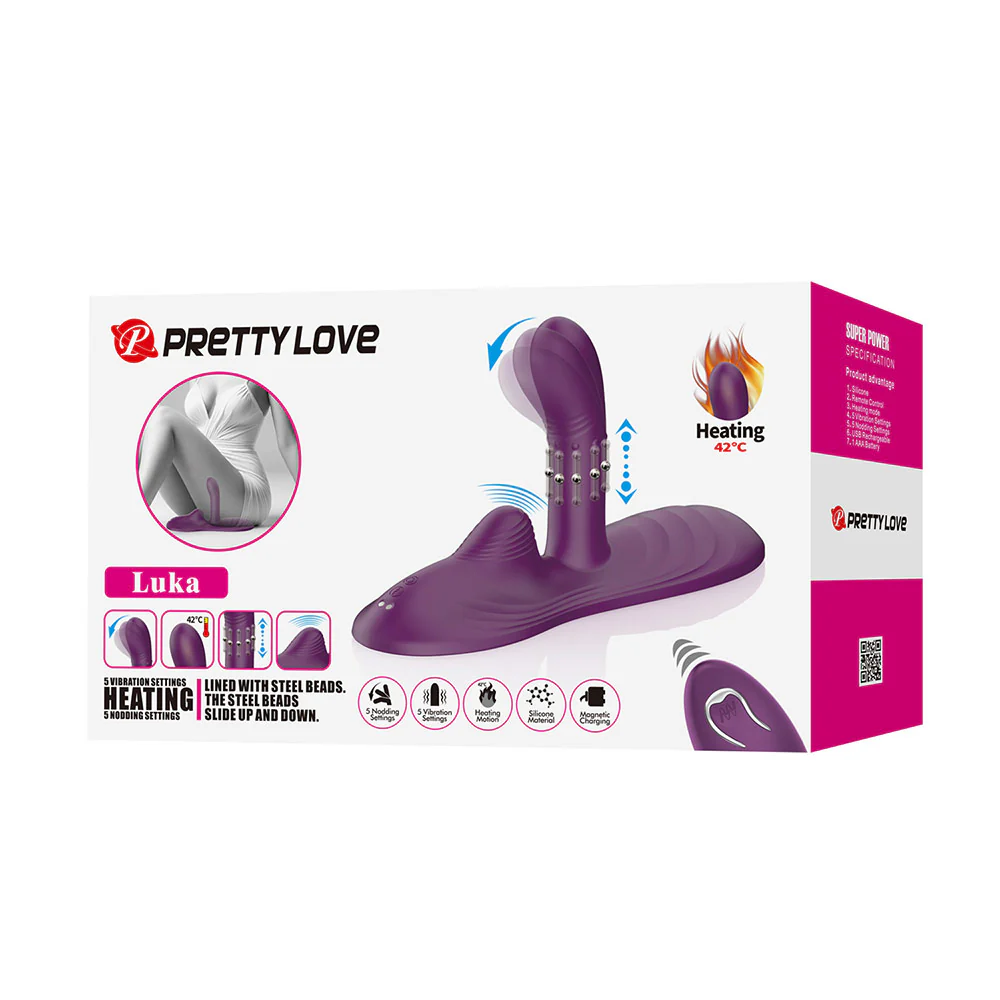 Pretty Love Luka Remote Control Vibrating Come-Hither G-Spot Grinder - Image 4