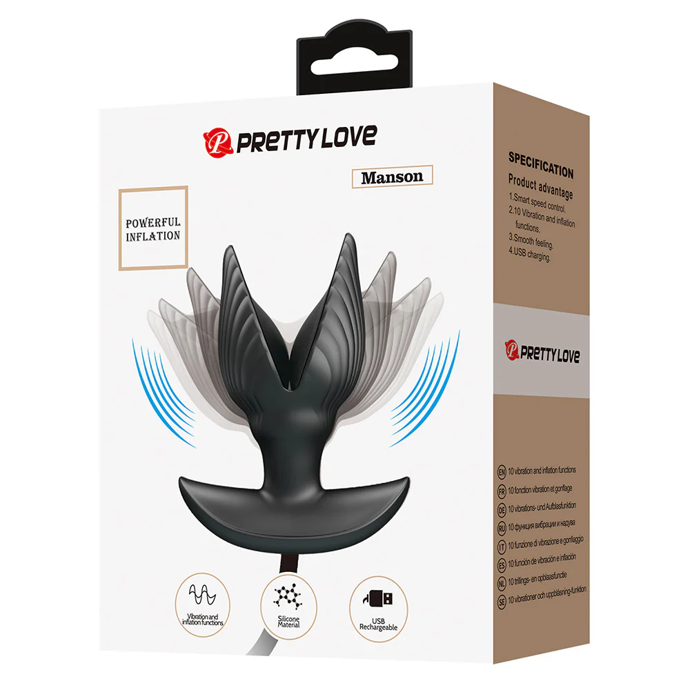 Pretty Love Manson Inflatable Vibrating Anal Spreader Plug - Image 8