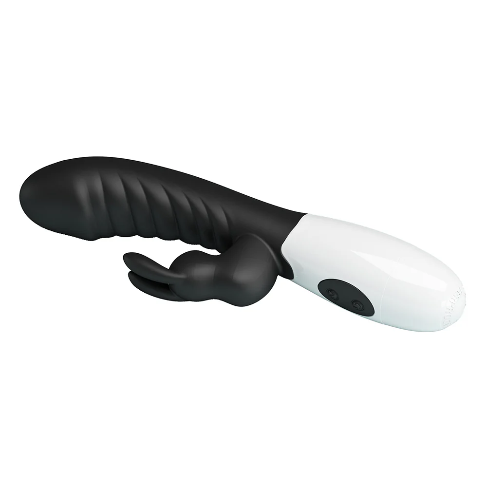 Pretty Love Naughty Bunny 30-Mode Ribbed Silicone Rabbit Vibrator - Image 8