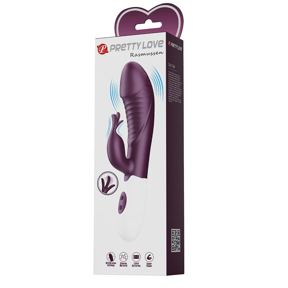 Pretty Love Rasmussen 30-Mode Flickering Ribbed Rabbit Vibrator - Image 17