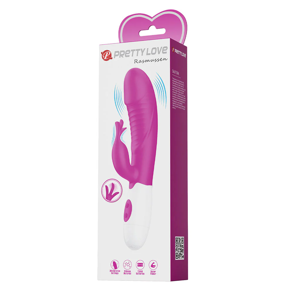 Pretty Love Rasmussen 30-Mode Flickering Ribbed Rabbit Vibrator - Image 7