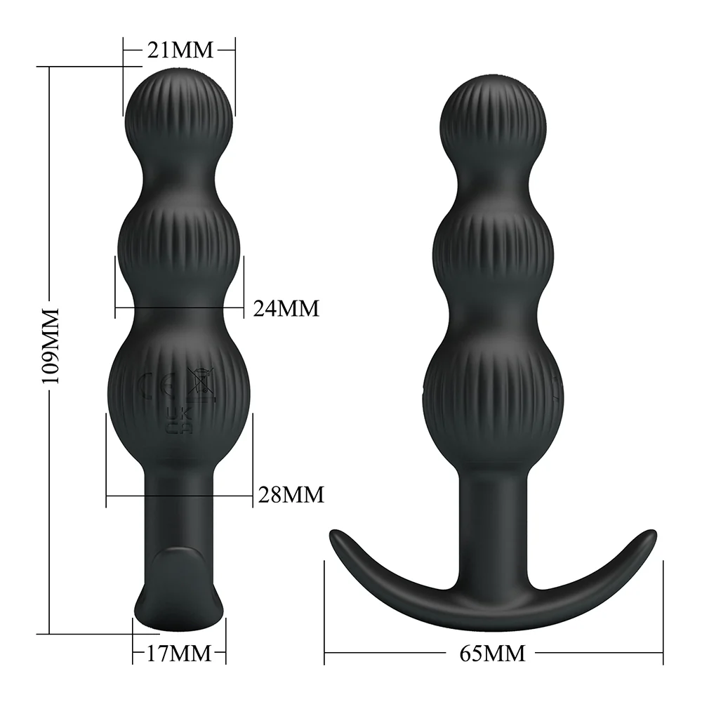 Pretty Love Sidney Vibrating Silicone Anal Beads - Image 6