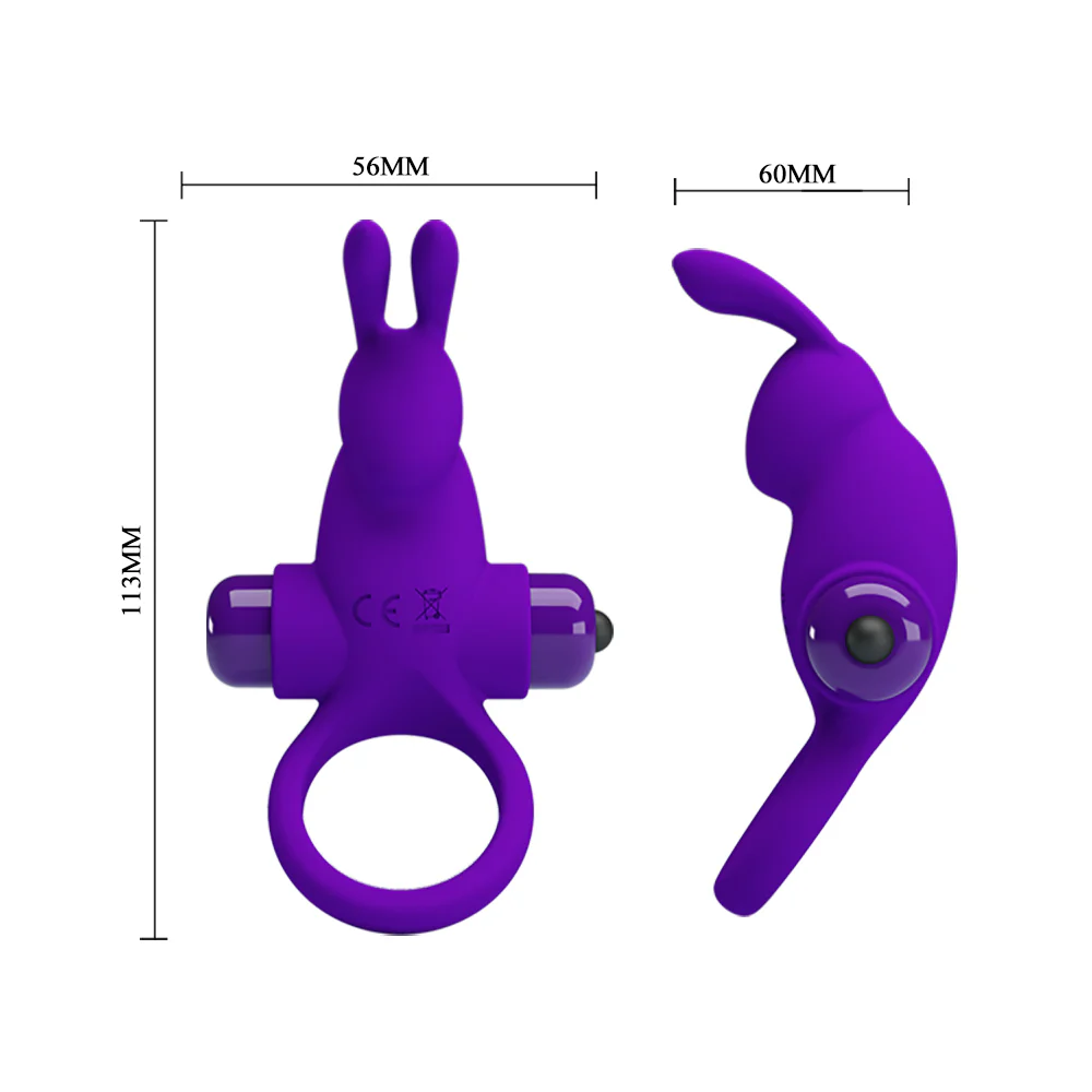 Pretty Love Vibrant Rabbit Cock Ring I - Image 6