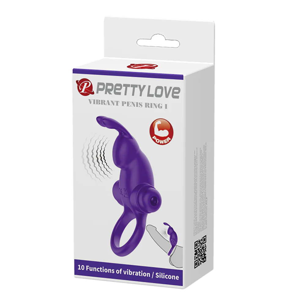 Pretty Love Vibrant Rabbit Cock Ring I - Image 7