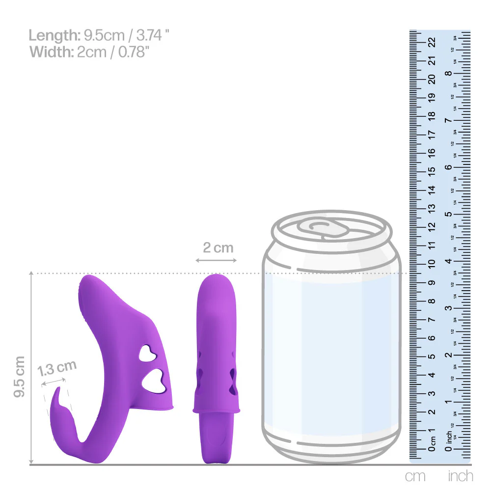 Pretty Love Yenna Honey Finger G-Spot & Clitoral Vibrator Sleeve - Image 6
