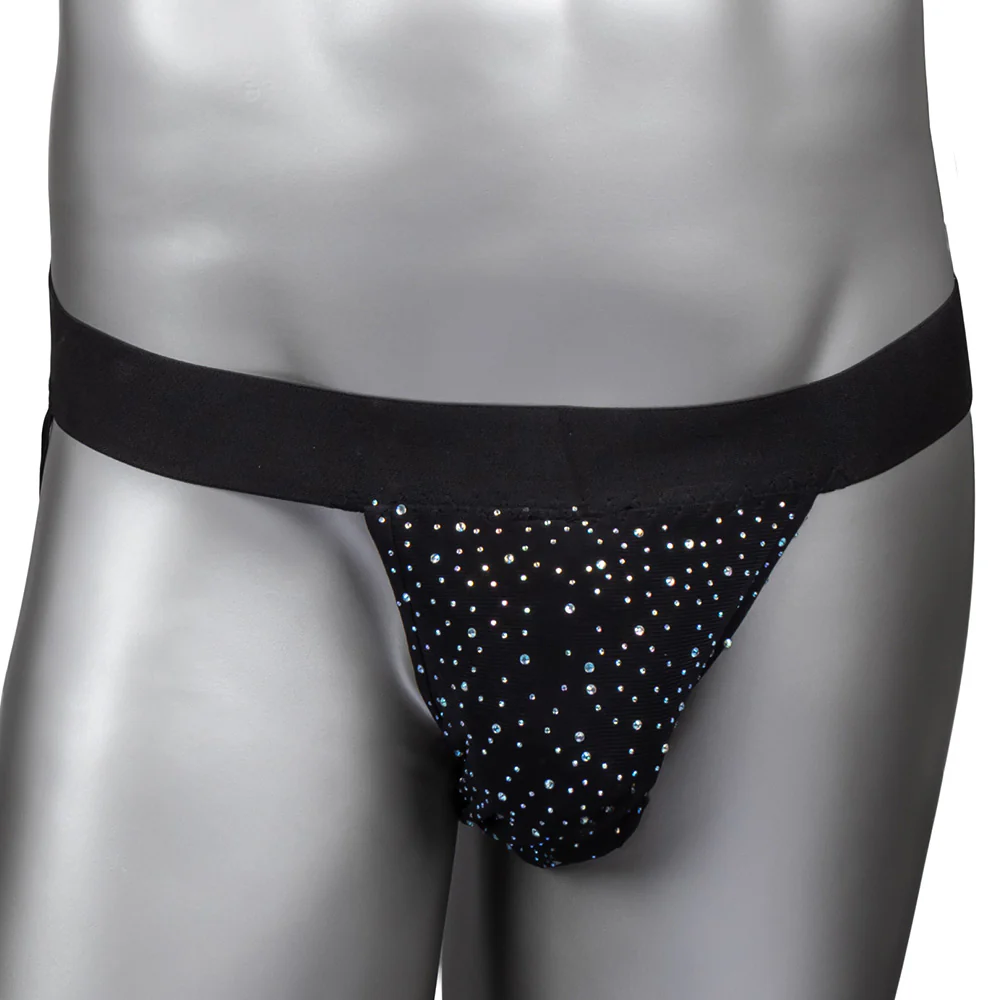 Radiance Sparkle Rhinestone Mesh Jock Strap - Image 3