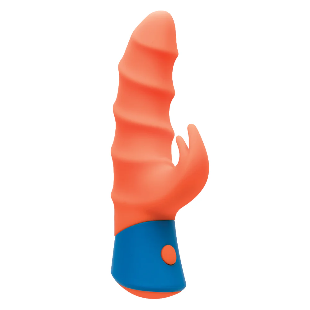 Rave Tickler Ribbed Silicone Mini Rabbit Vibrator