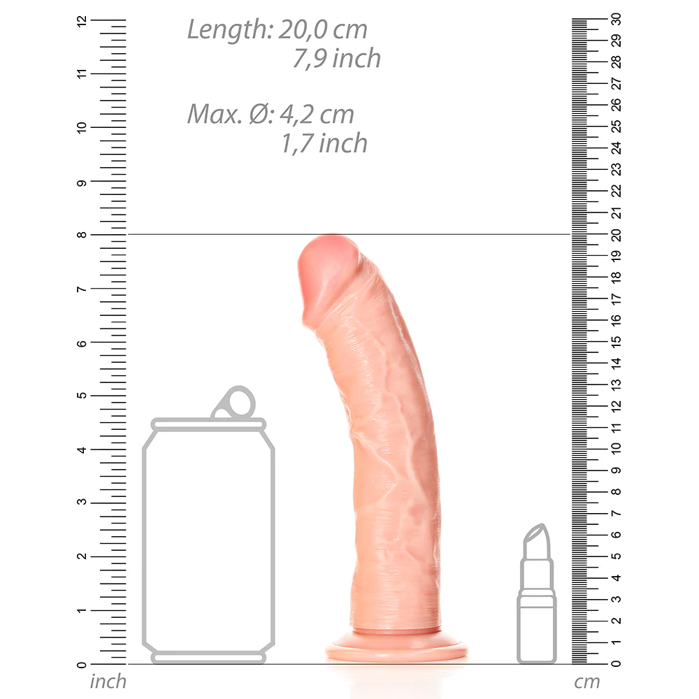 RealRock 7" Curved Realistic Dildo With Suction Cup - Image 6