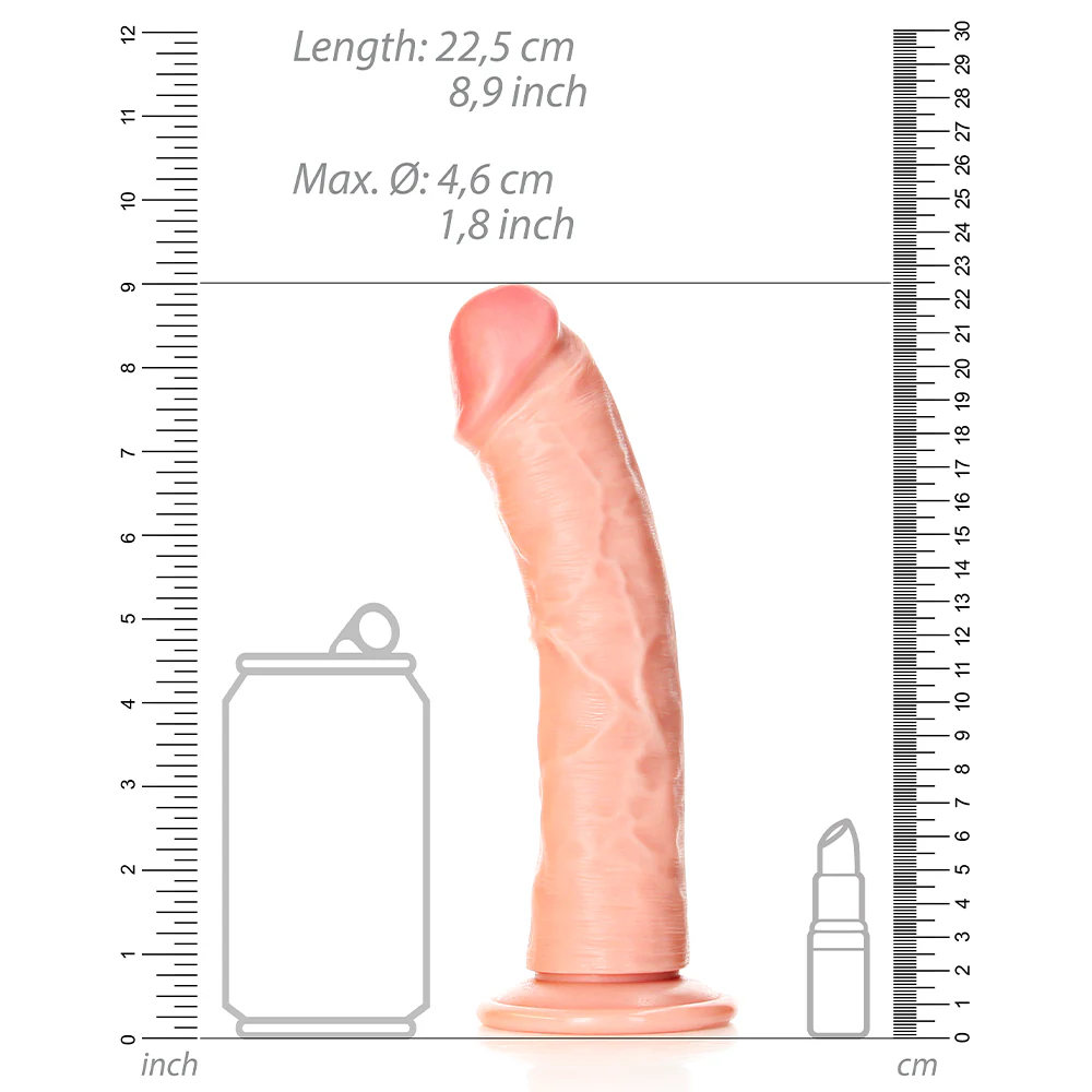 RealRock 8" Curved Realistic Dildo With Suction Cup - Image 6