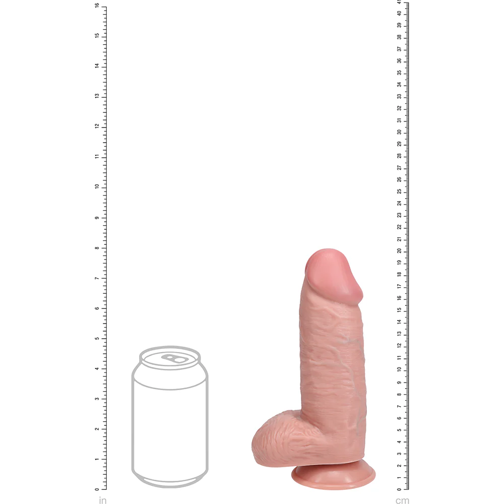 RealRock 8" Extra Thick Realistic Dildo With Balls & Suction Cup - Image 5