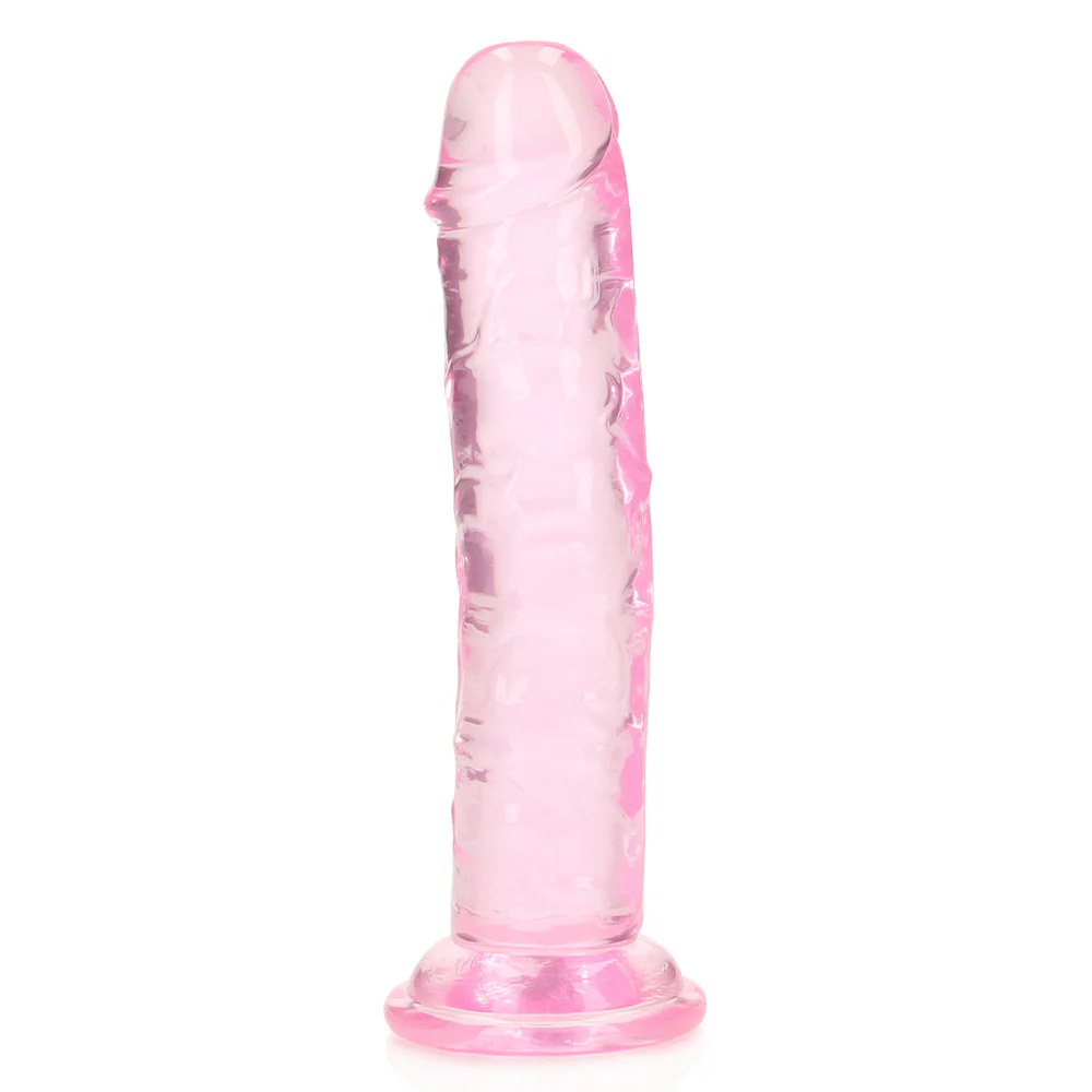 RealRock Crystal Clear 6" Jelly Dildo With Suction Cup - Image 4