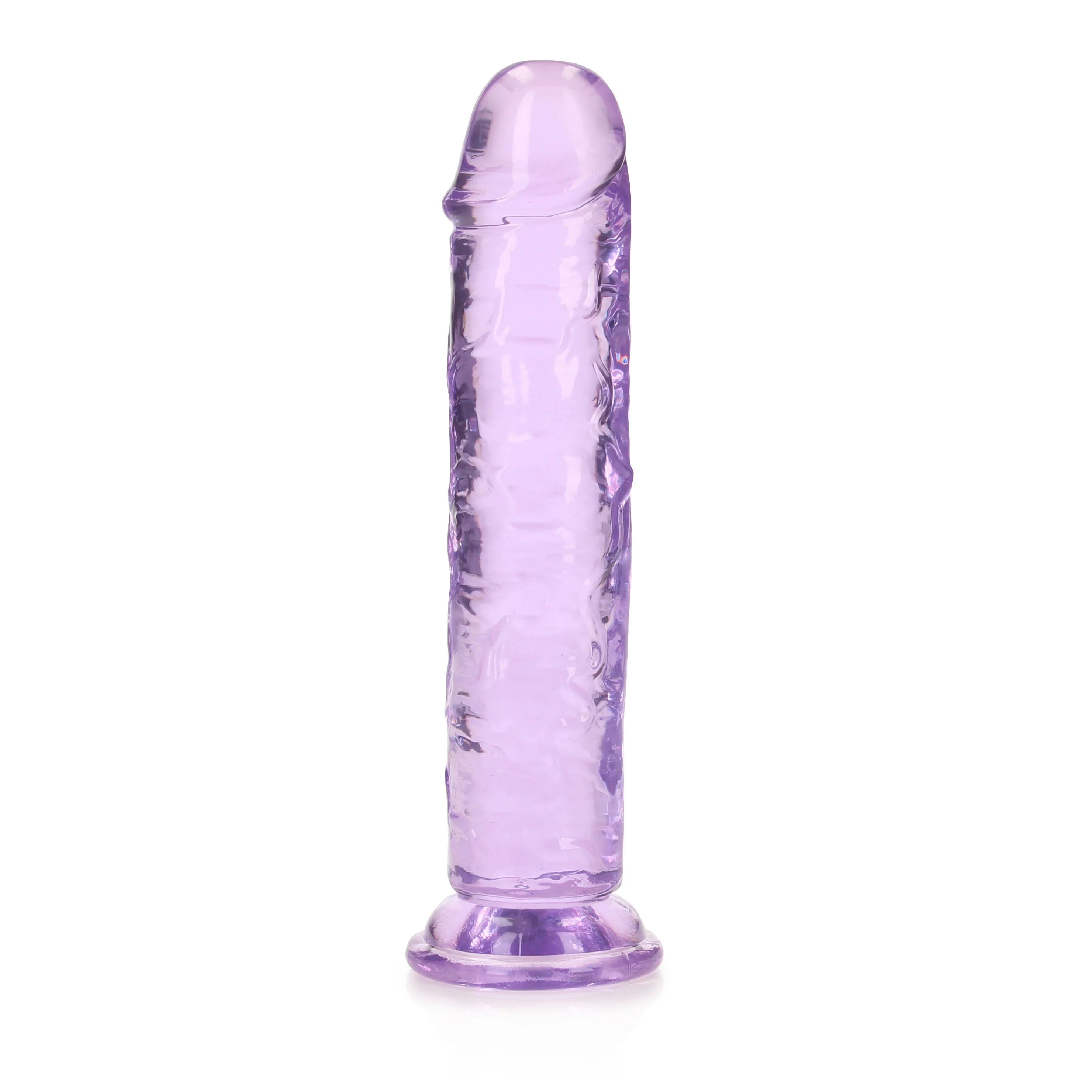 RealRock Crystal Clear 7" Jelly Dildo With Suction Cup - Image 2