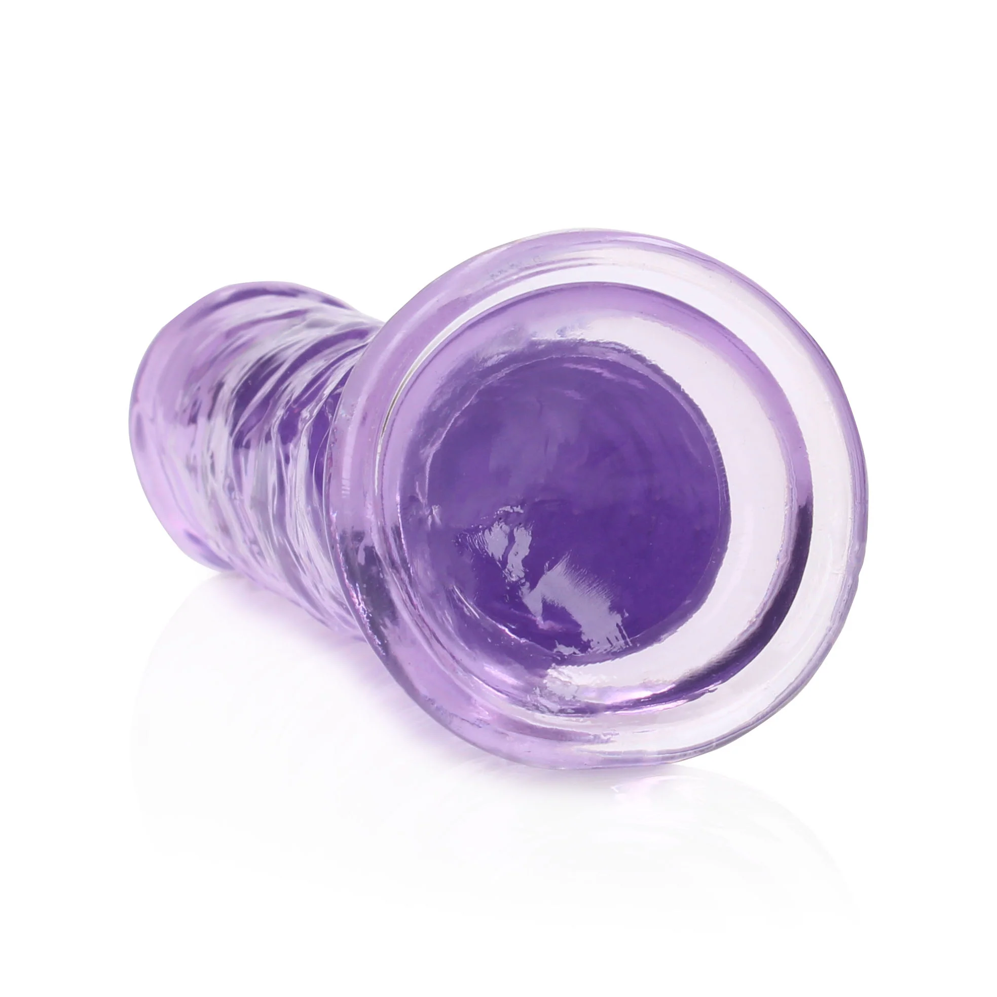 RealRock Crystal Clear 7" Jelly Dildo With Suction Cup - Image 4