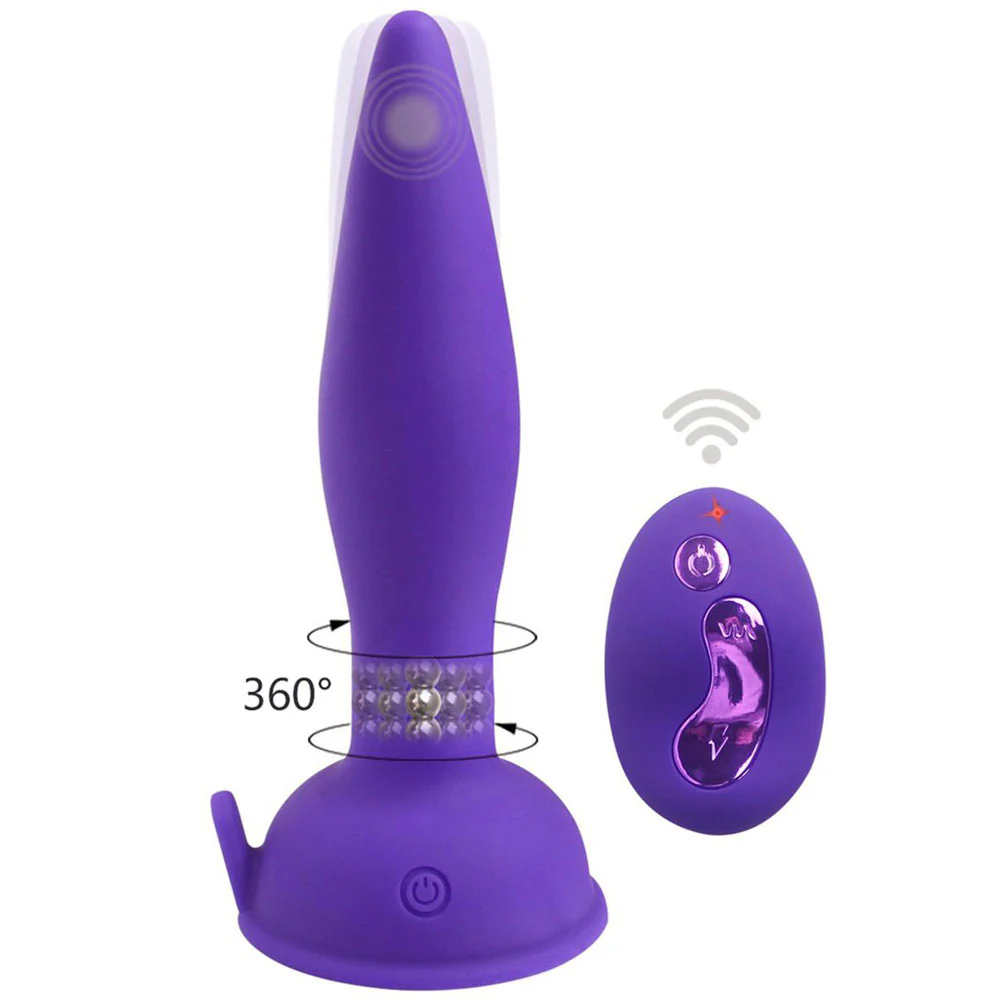 Remote Control Vibrating Anal Plug With Rotating Beads - Image 9
