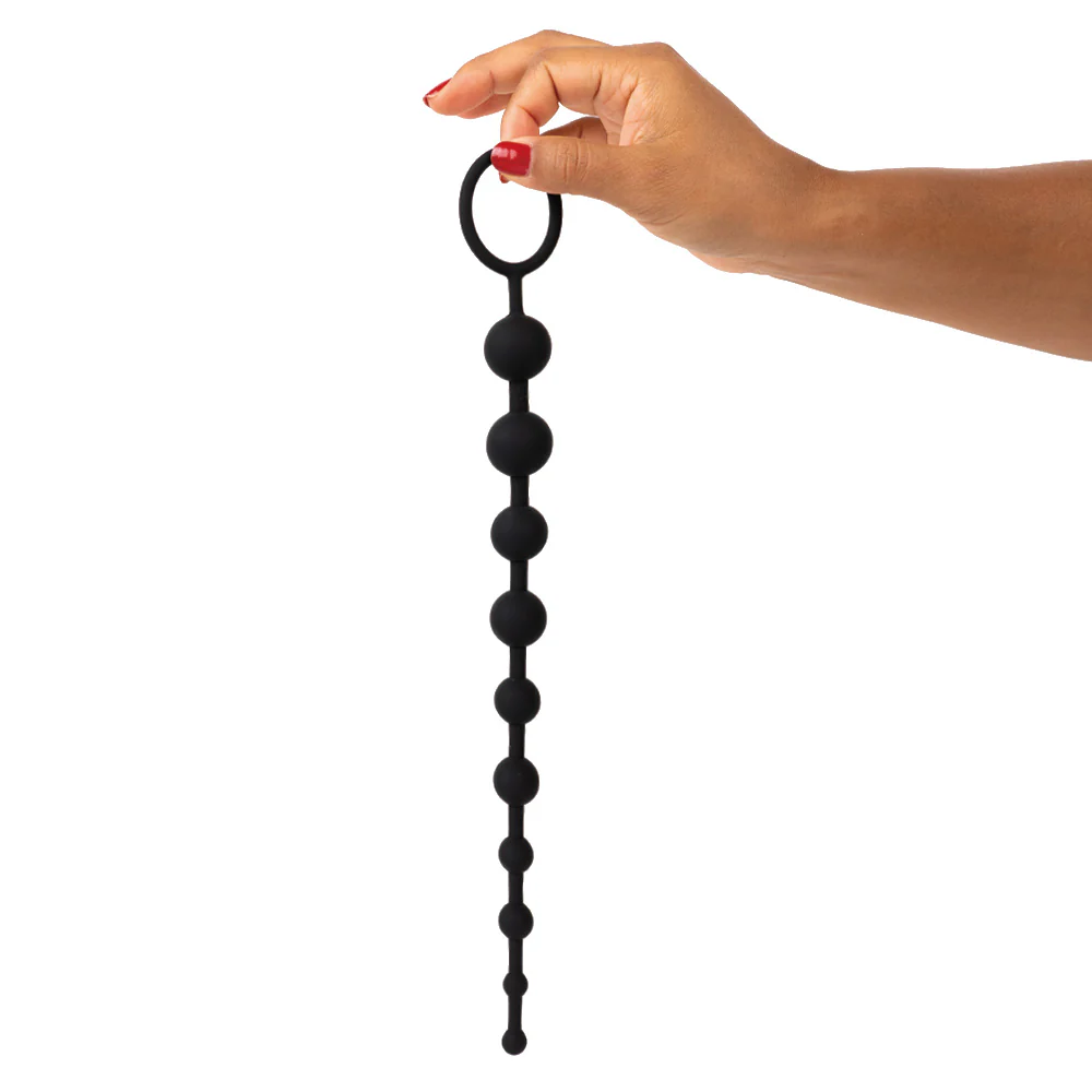 Sexyland Cheeky Silicone Anal Beads With Pull Ring - Image 2