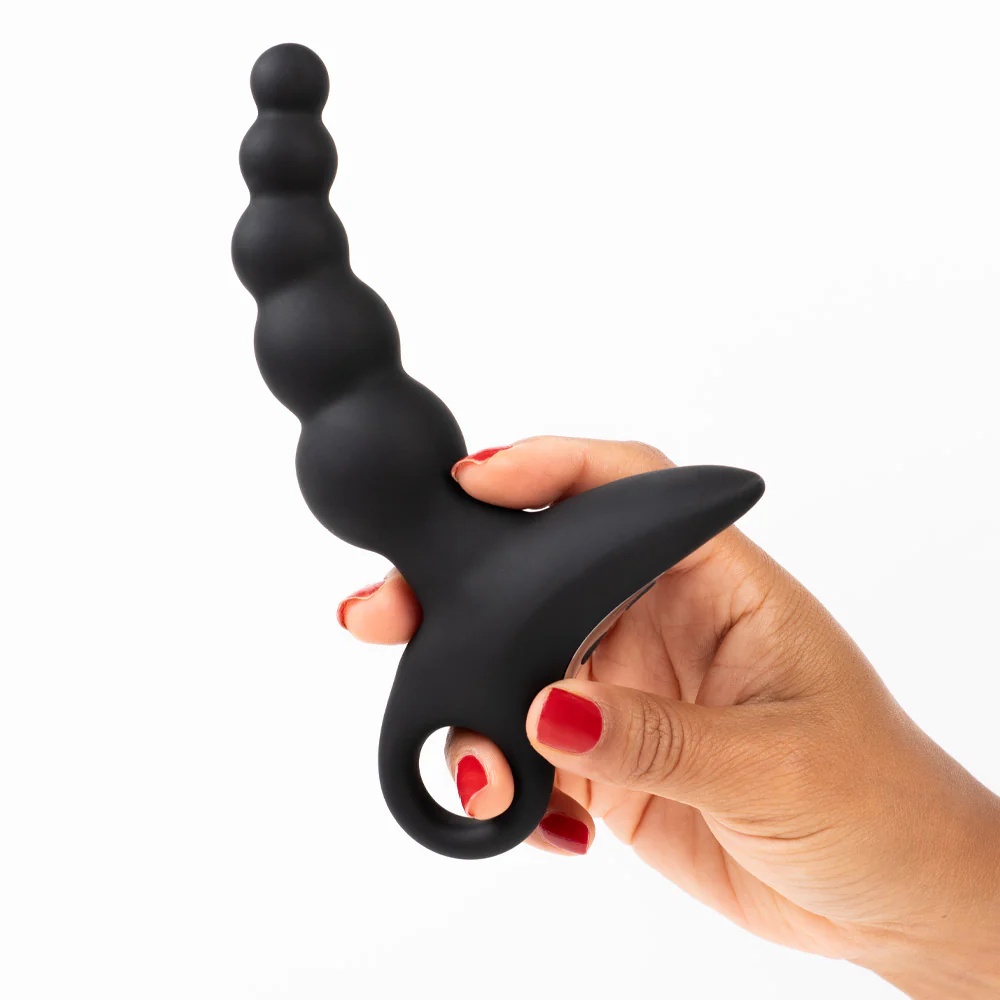 Sexyland Sabre Vibrating Silicone Anal Beads Probe With Handle - Image 2