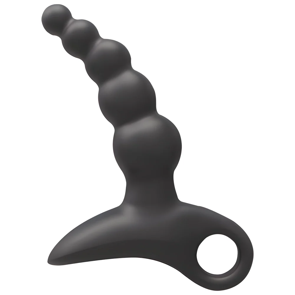 Sexyland Sabre Vibrating Silicone Anal Beads Probe With Handle - Image 3