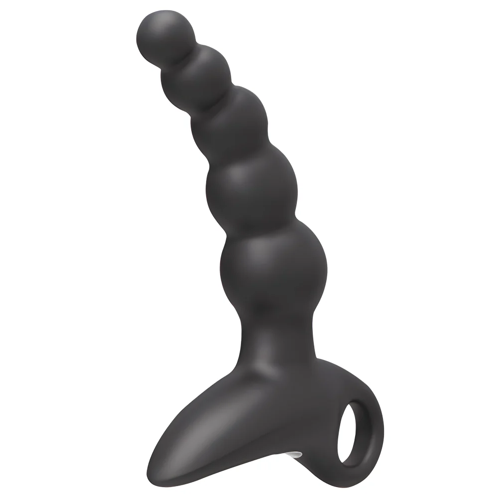 Sexyland Sabre Vibrating Silicone Anal Beads Probe With Handle - Image 4