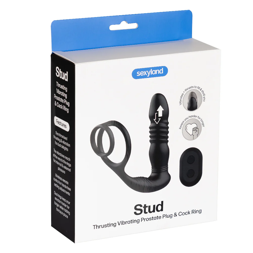 Sexyland Stud Thrusting Vibrating Prostate Plug & Cock Ring - Image 5
