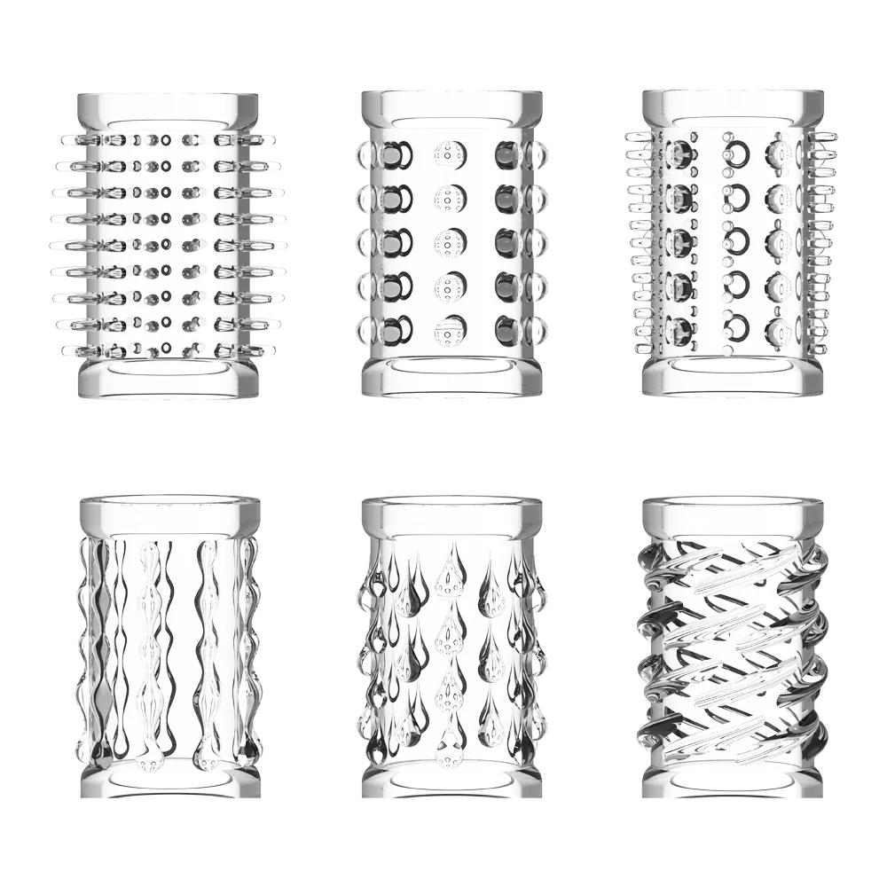 Sexyland Tantalise 6-Piece Textured Penis Sleeves Set - Image 2