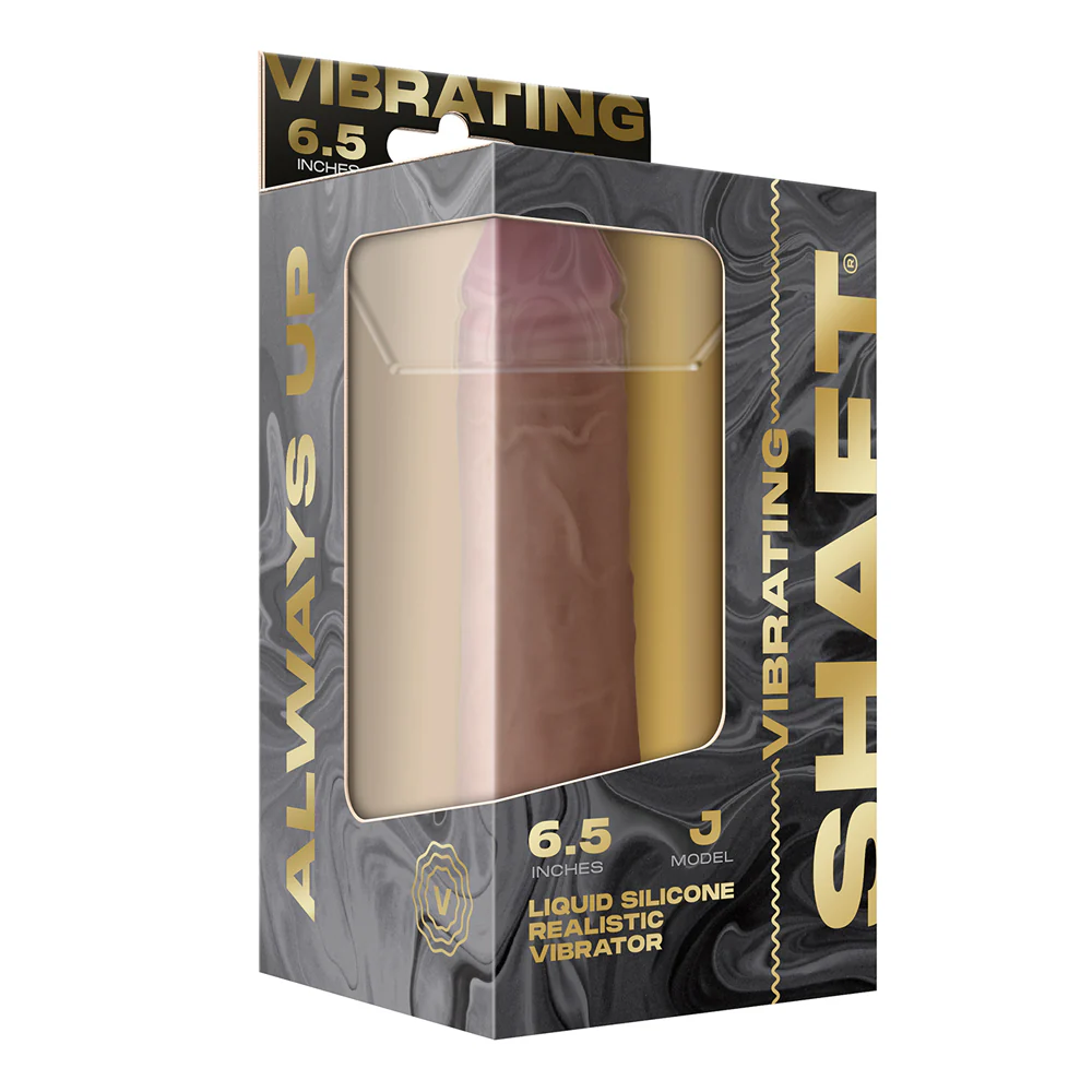 Shaft Flexiskin Realistic 6.5" Vibrating Dildo With Remote - Image 5