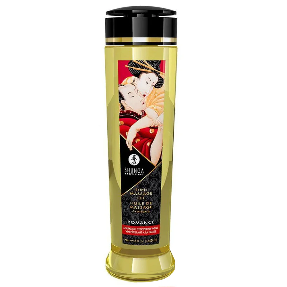 Shunga Erotic Scented Massage Oil - Sparkling Strawberry Wine