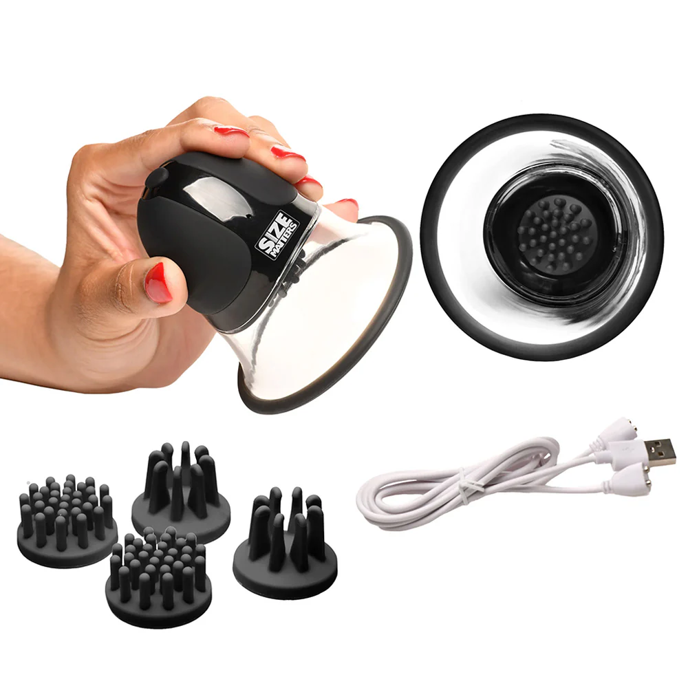 Size Matters Rotating Nipple Suckers With Attachments - Image 2