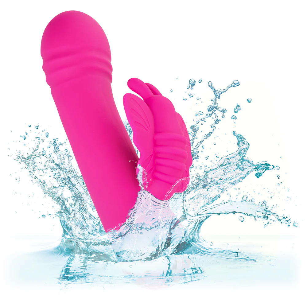Thicc Chubby Rotating Butterfly Liquid Silicone Rabbit Vibrator - Image 6