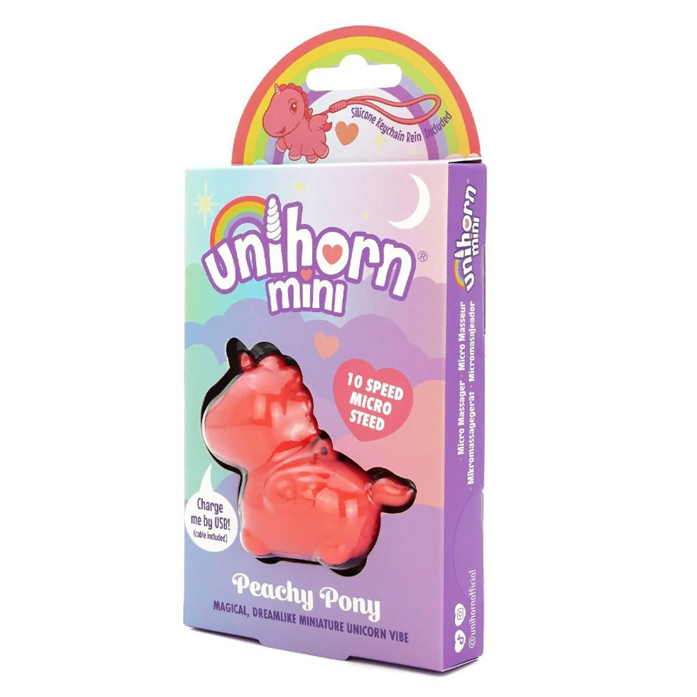 Unihorn Peachy Pony Mini Keychain Unicorn Vibrator - Image 5