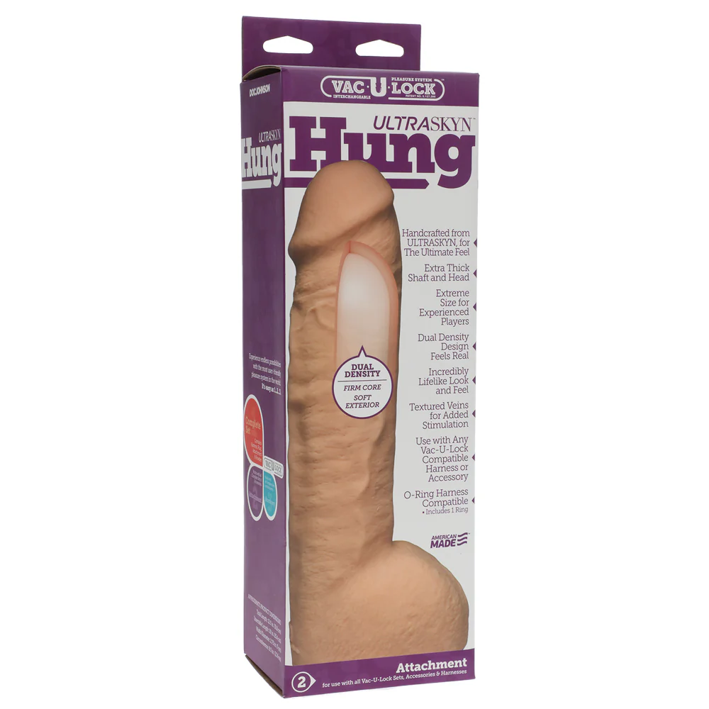 Vac-U-Lock Ultraskyn Hung 12" Dual-Density Dildo - Image 3