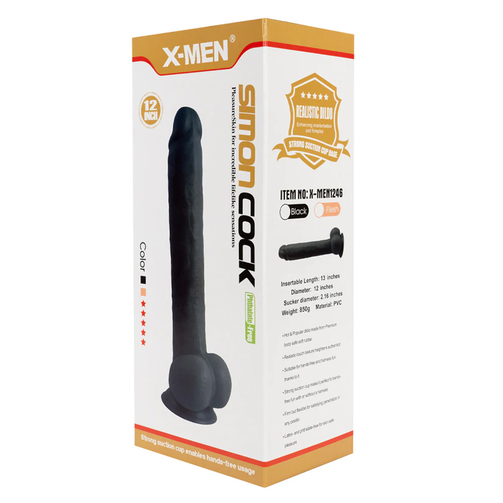 X-Men 12" Simon's Cock Dildo With Suction Cup - Image 4