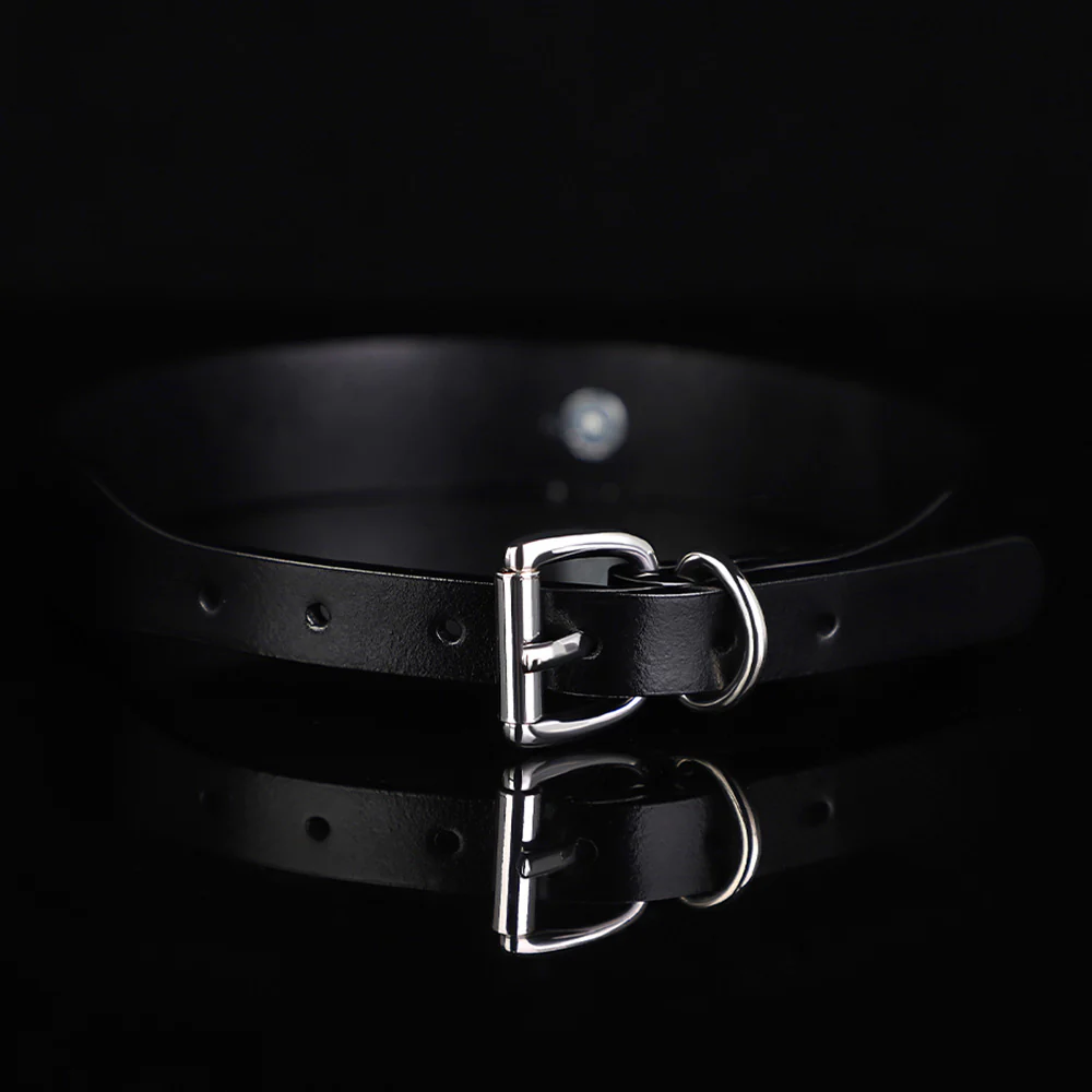 ZYL Genuine Leather D-Ring Day Collar - Image 3