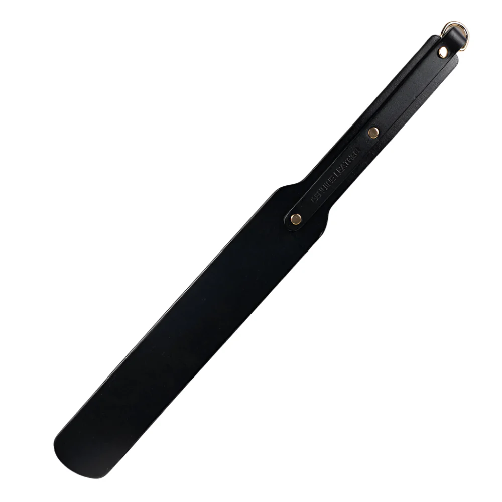 ZYL Long Studded Genuine Leather Spanking Paddle - Image 4