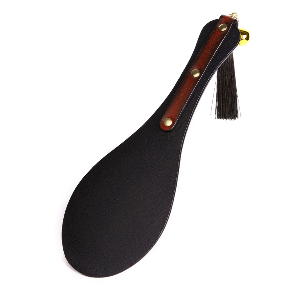 ZYL Short Round Genuine Leather Spanking Paddle - Image 3